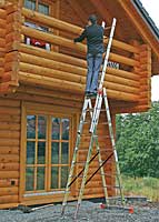 KRAUSE Leiter Tribilo Vielzweckleiter 3x12 Sprossen