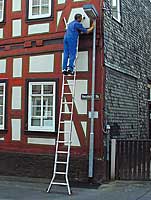 KRAUSE Leiter TeleVario Gelenkleiter Teleskopleiter 4x5 Sprossen