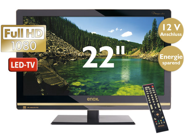Günstiger LCD TV mit 12 Volt Anschluss für den mobilen Einsatz im Wohnmobil, Ferienhaus, LKW oder Boot
