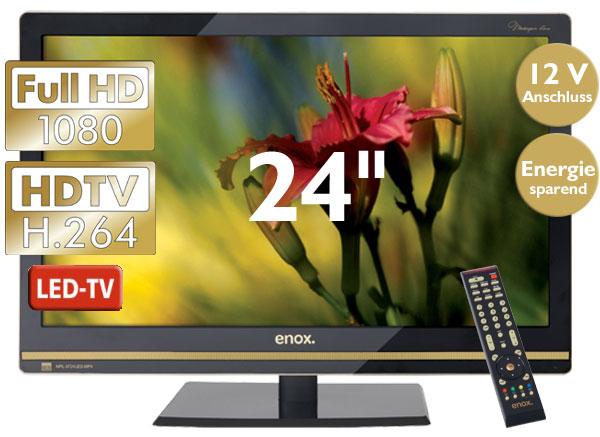 Günstiger LCD TV mit 12 Volt Anschluss für den mobilen Einsatz im Wohnmobil, Ferienhaus, LKW oder Boot