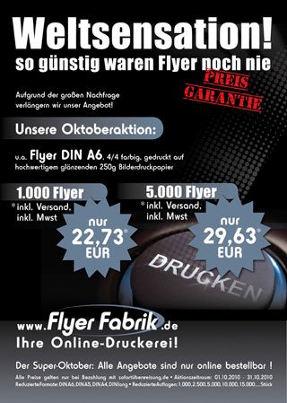Flyer günstig drucken
