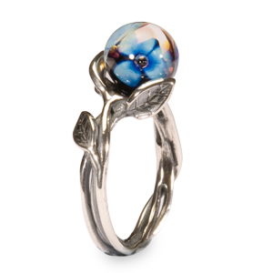 Ringe - Blaue Blume