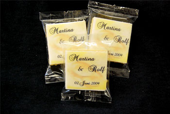 Gastgeschenk Hochzeit Kekse mit Aufdruck
